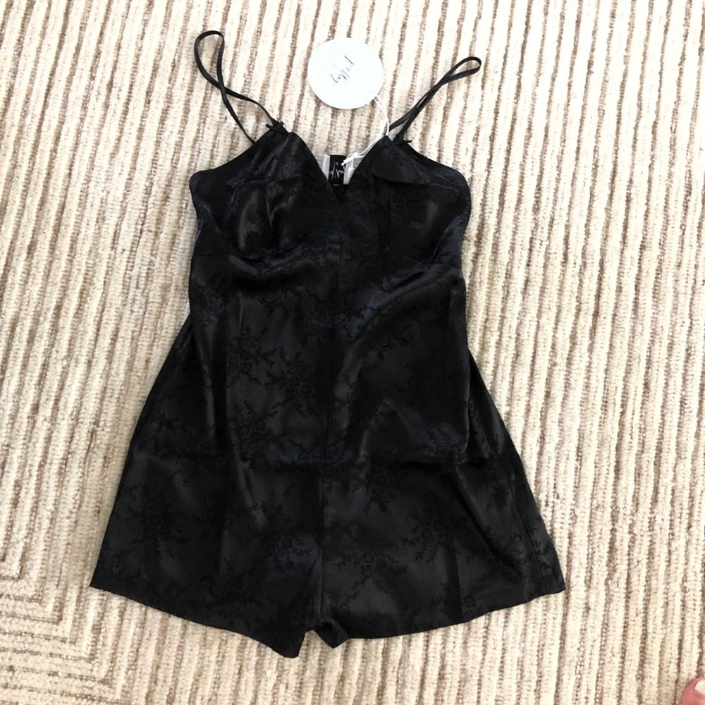 Silk romper